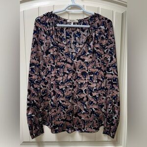 NEW NWOT $450 WOMENS SMALL MEDIUM (bust 40”) DOROTHEE SCHUMACHER 100% SILK SHIRT